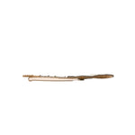 Dolce & Gabbana Gold Brass Beaded Guitar Pin Brooch