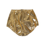 Dolce & Gabbana Gold Silk High Waist Girdle Panty Underwear