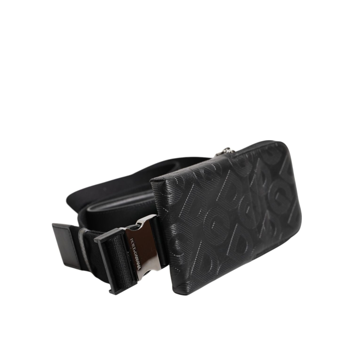 Dolce & Gabbana Gray DG Logo Mania Purse Phone Belt Waist Men Borse Bag