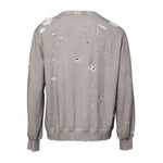 Dolce & Gabbana Gray Logo Print Crew Neck Pullover Sweater