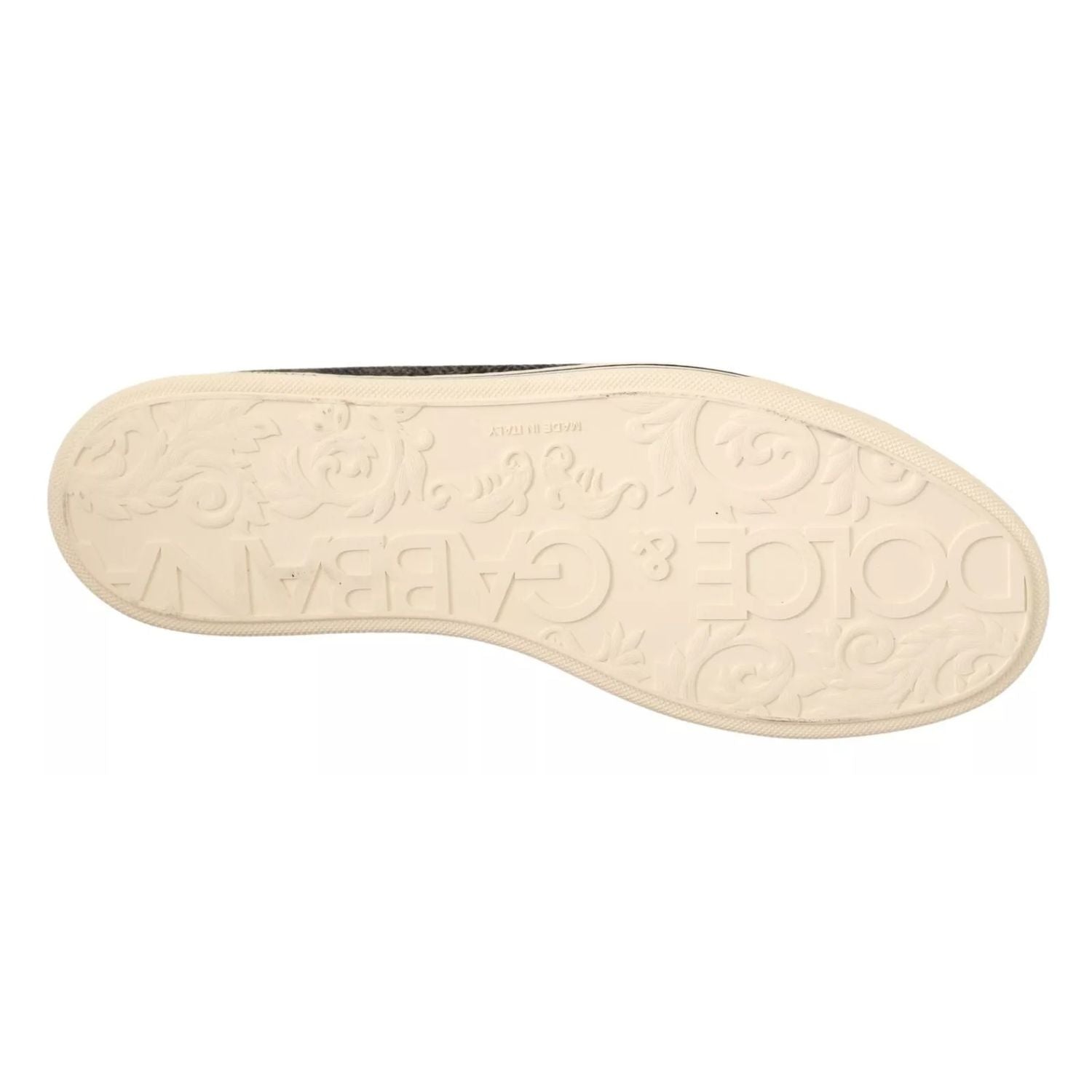 Dolce & Gabbana Gray Wool Cotton Casual High Top Sneakers