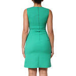 Dolce & Gabbana Green Sleeveless Bodycon A-line Mini Dress