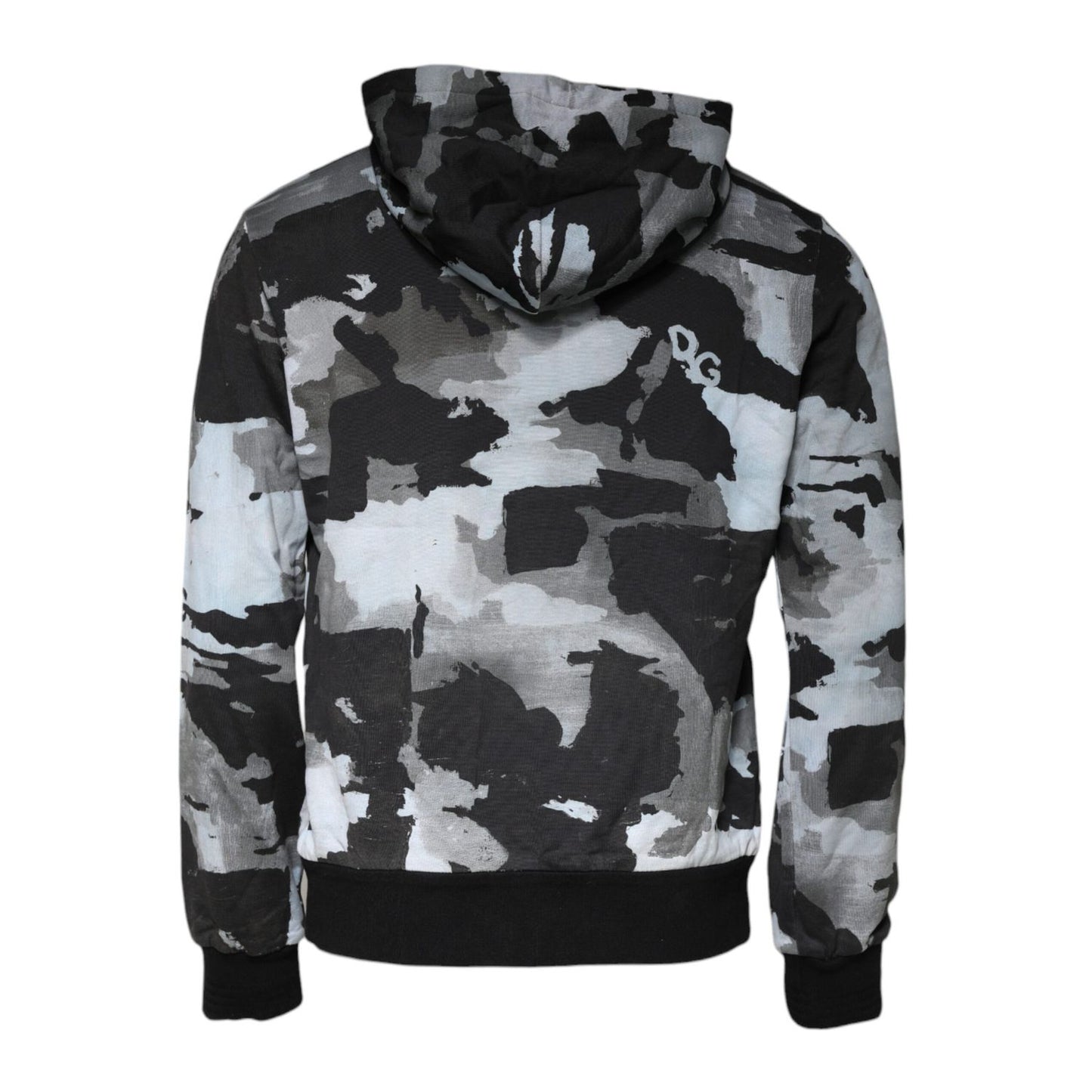 Dolce & Gabbana Multicolor Camouflage Men Hooded Sweater