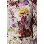 Dolce & Gabbana Multicolor Floral Long Sleeve A-line Dress