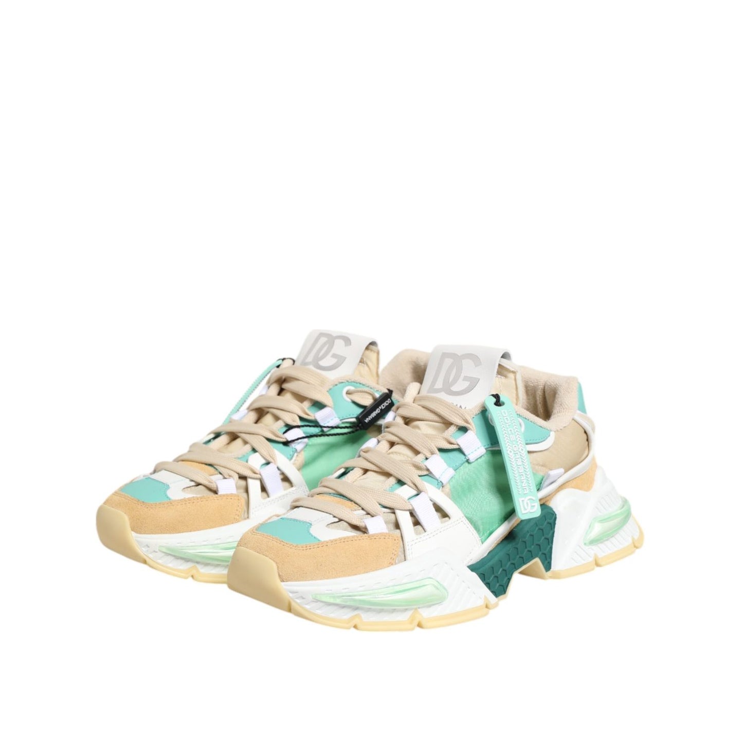 Dolce & Gabbana Multicolor Leather Airmaster Low Top Sneakers Shoes