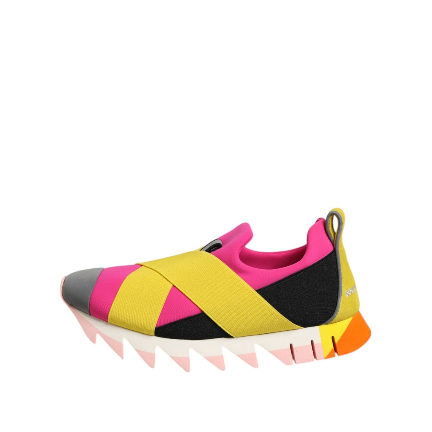 Dolce & Gabbana Multicolor Neoprene Elastic Ibiza Sneakers Shoes with vibrant accents and sleek design.