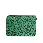 Dolce & Gabbana Multicolor Printed Nylon Logo Plaque Men Clutch Pouch Bag with zipper closure and logo details, made in Italy.