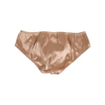 Dolce & Gabbana Nude Beige Silk Satin Stretch Bow Briefs Underwear