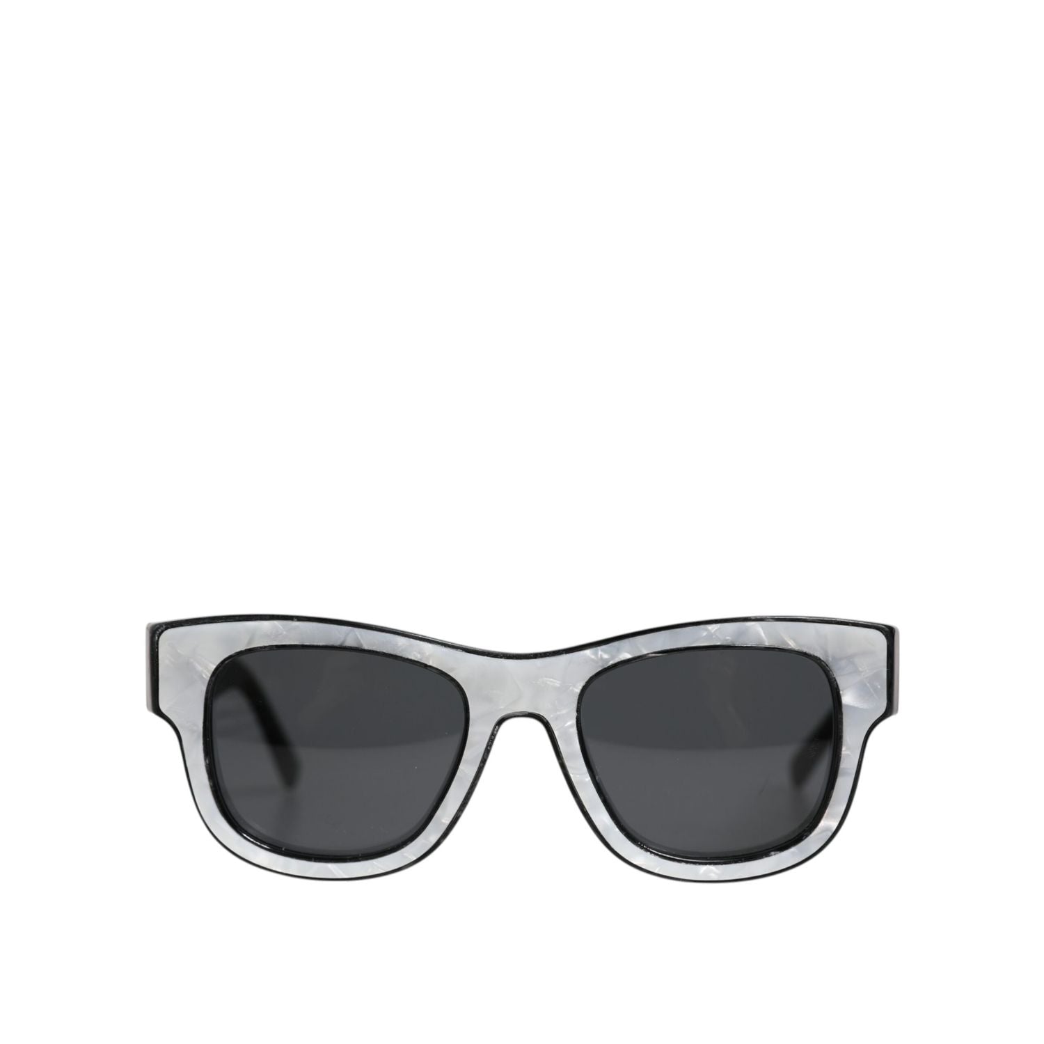 Dolce & Gabbana Pearl White Acetate Frame Domenico Shade Sunglasses