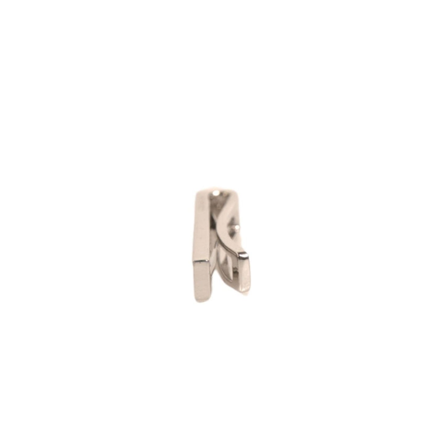 Dolce & Gabbana Silver Tone Brass Logo Branded Tie Clip Bar, 100% authentic, made in Italy, elegant men’s accessory in silver tone.