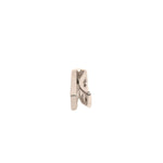 Dolce & Gabbana Silver Tone Brass Logo Branded Tie Clip Bar, 100% authentic, made in Italy, elegant men’s accessory in silver tone.