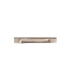 Dolce & Gabbana Silver Tone Brass Logo Branded Tie Clip Bar, elegant Italian-made accessory with logo details, perfect for formal attire.
