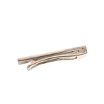 Dolce & Gabbana Silver Tone Brass Logo Branded Tie Clip Bar sleek design