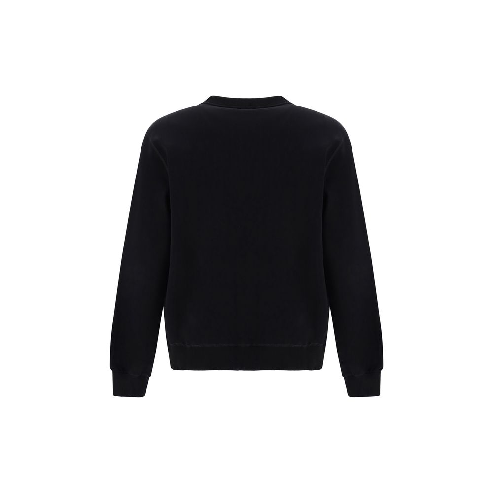 Back view of Dolce & Gabbana Sweatshirt with ribbed crew neck and cuffs, featuring D&G monogram on metal hardware.