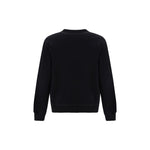 Back view of Dolce & Gabbana Sweatshirt with ribbed crew neck and cuffs, featuring D&G monogram on metal hardware.