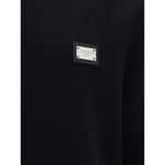 Dolce & Gabbana Sweatshirt with ribbed crew neck, cuffs, hem, and D&G monogram on monochrome design, made in Italy, 100% cotton.