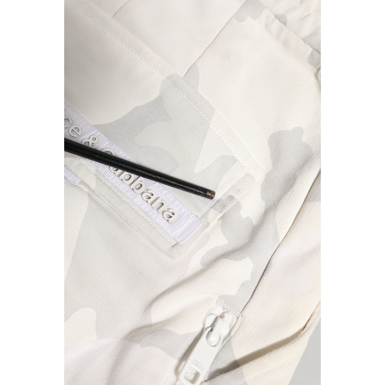 Dolce & Gabbana White Camouflage Cargo Jogger Sweatpants Pants