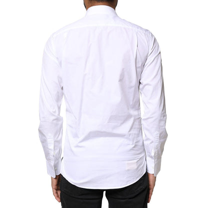 Dolce & Gabbana White Cotton Long Sleeves Formal Dress Shirt