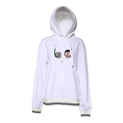 Dolce & Gabbana White #DGFamily Hooded Sweatshirt Sweater