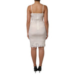 Dolce & Gabbana White Full Slip DG Logo Silk Dress Sleepwear
