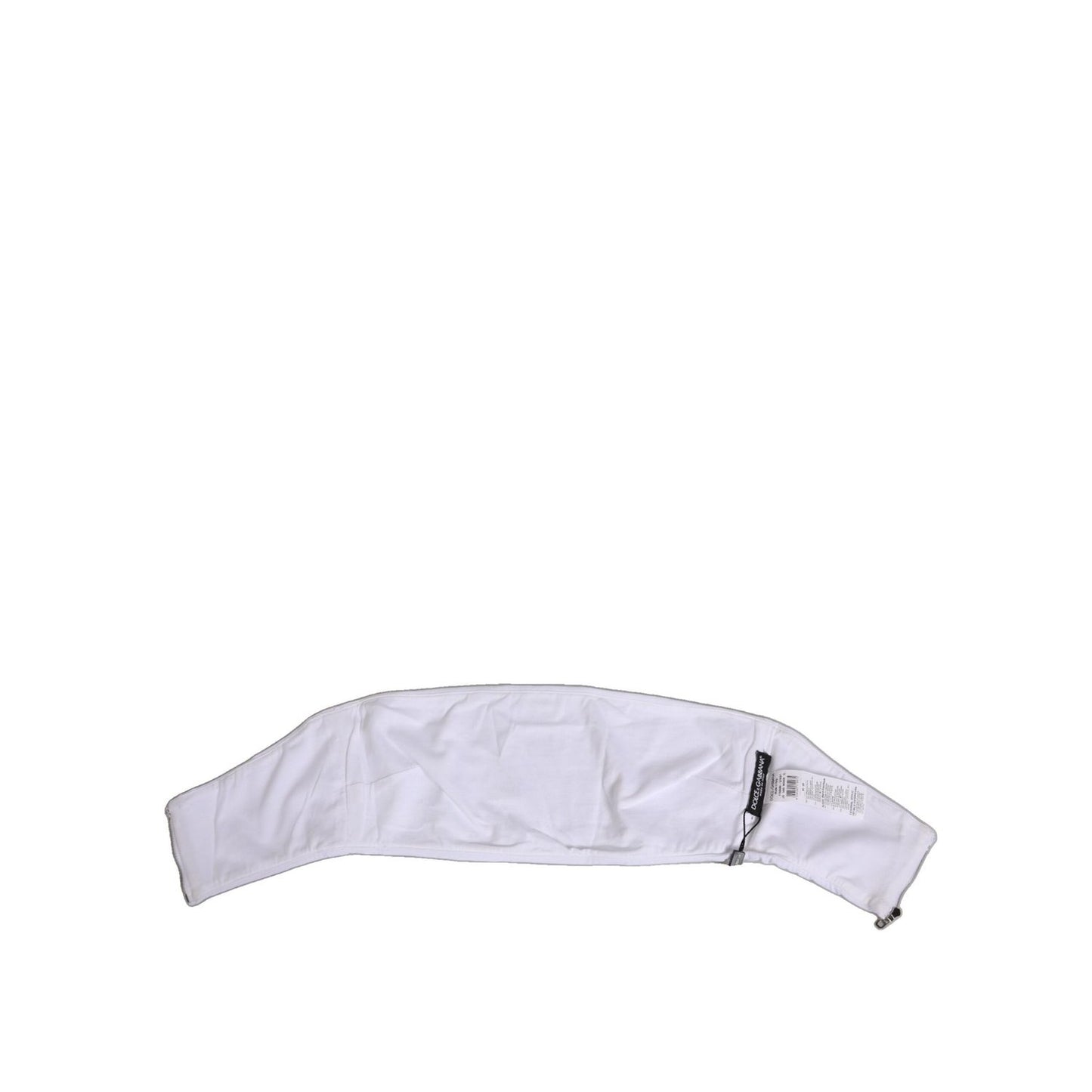 Dolce & Gabbana White Nylon Strapless Corset Top Underwear, chic minimalist design in structured stretch nylon, perfect for outerwear or lingerie.