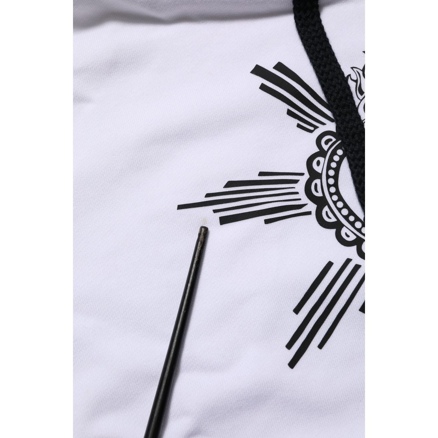 Dolce & Gabbana White Sacred Heart Hooded Sweatshirt Sweater