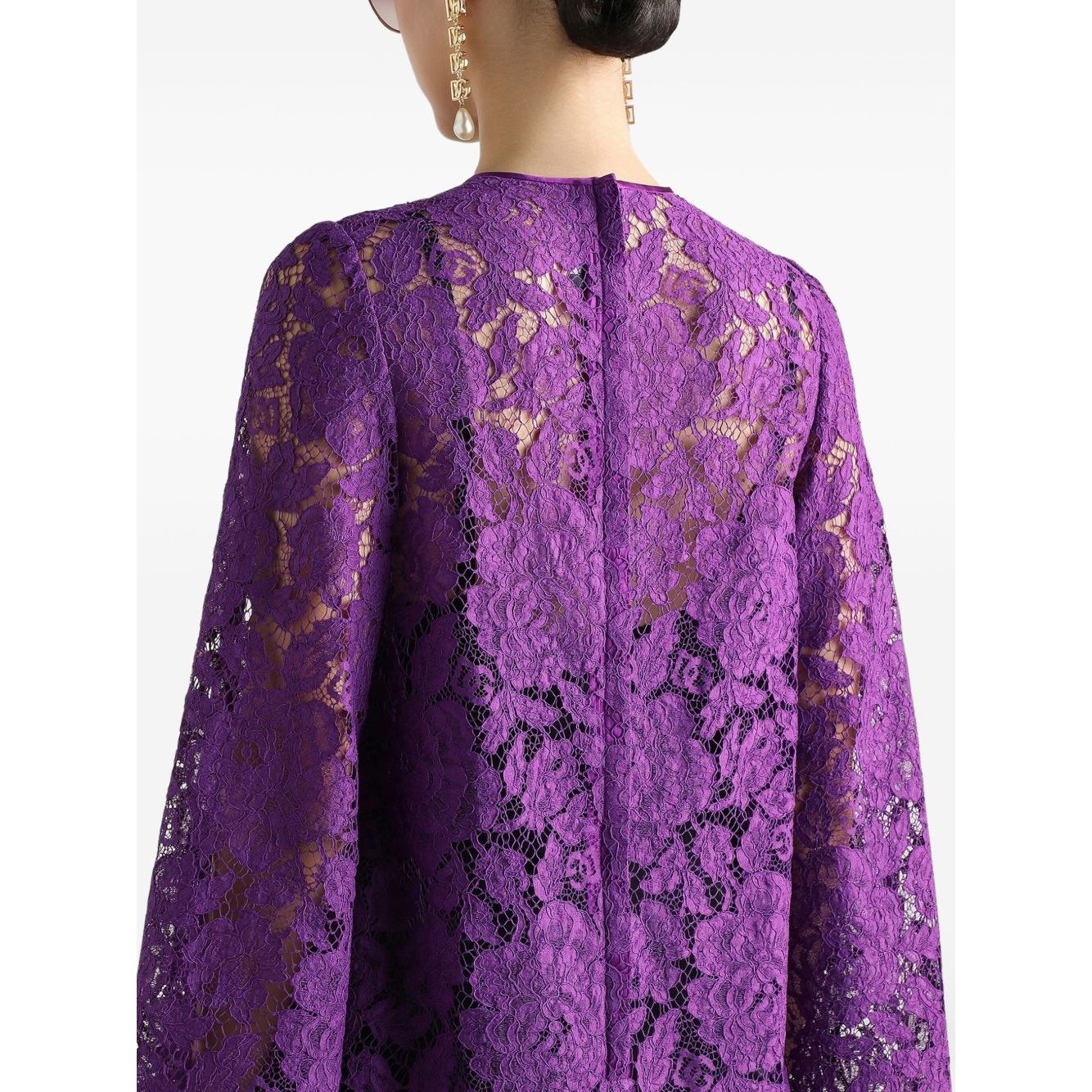 Dolce & Gabbana bell sleeves Lace mini dress