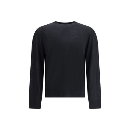 Dsquared² Black Fleece Wool Sweatshirt