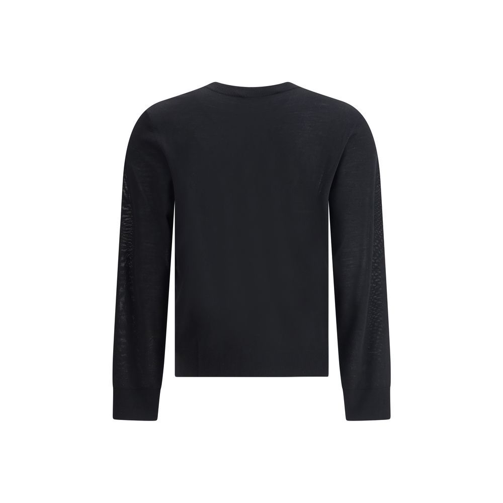 Dsquared² Black Fleece Wool Sweatshirt