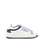 EMPORIO ARMANI EXCLUSIVE Emporio Armani Leather sneakers with suede details and eagle plate, white with chunky rubber sole.