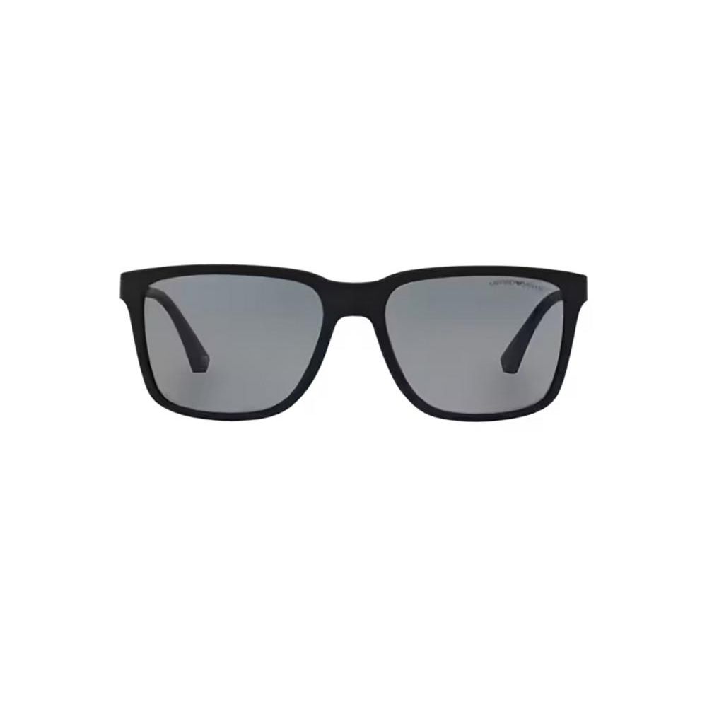 EMPORIO ARMANI MOD. EA 4047 sunglasses for gents, classic black frame with grey lenses.