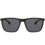 Stylish EMPORIO ARMANI MOD. EA 4150 sunglasses for gent, featuring sleek black frame and dark lenses. Perfect for modern gentlemen.