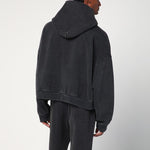 Entire Studios Washed black cotton sweatshirt