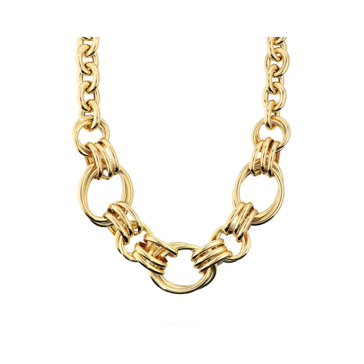ETRUSCA JEWELS JEWELRY Mod. WSET00892.YG gold chain necklace close-up