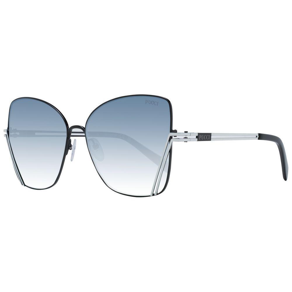 Emilio Pucci Black Metal Sunglasses