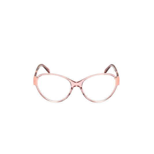 Emilio Pucci Multicolor Acetate Frames, pink acetate women’s glasses, model EP5206-55074, size 55/16/140mm.