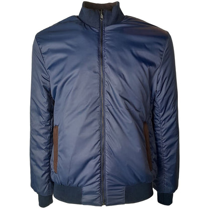 Emilio Romanelli Brown Calfskin Men Bomber Jacket