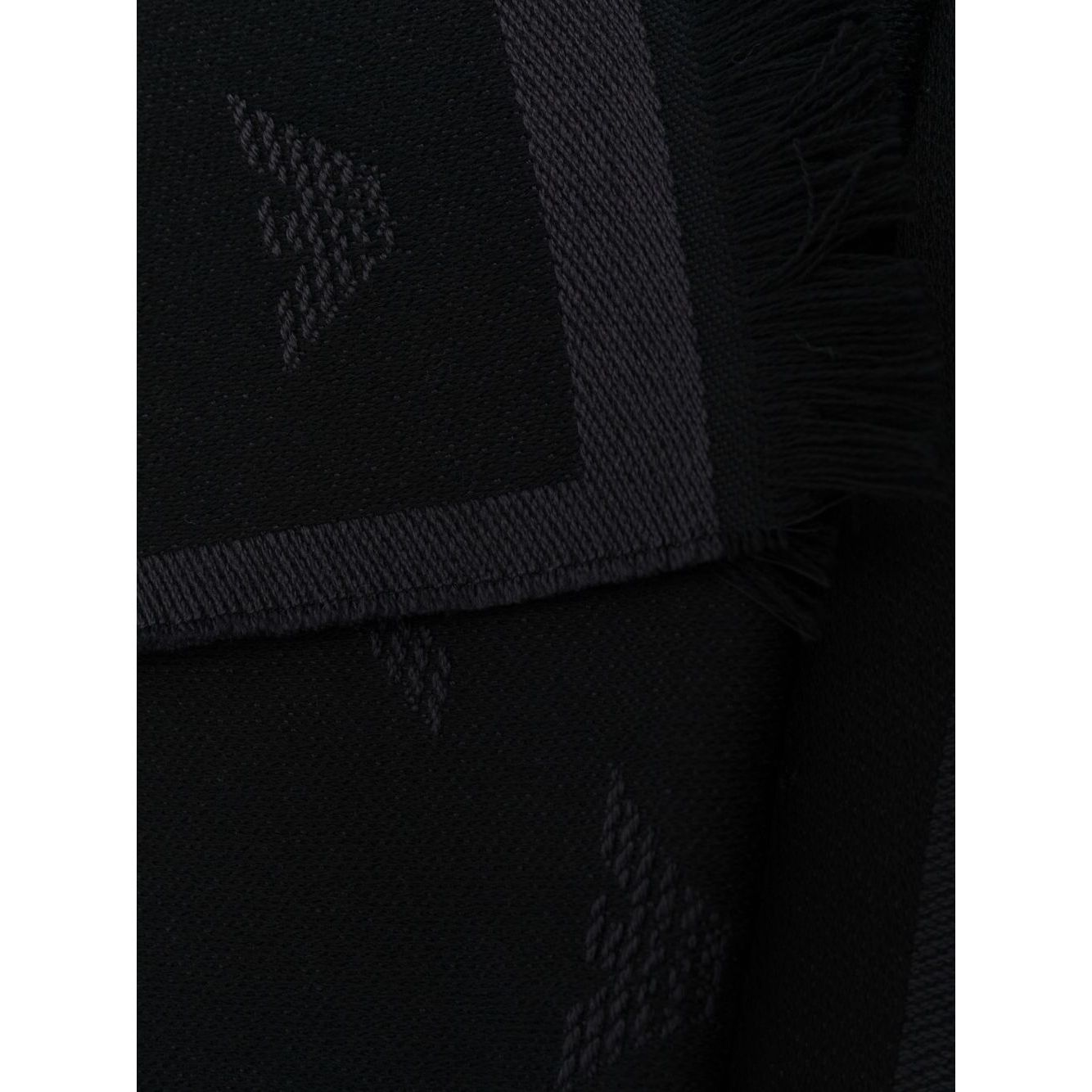 Emporio Armani Allover logo wool scarf