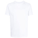 Emporio Armani T-shirts and Polos White cotton crew neck short sleeve with logo, ideal for stylish casual wear.
