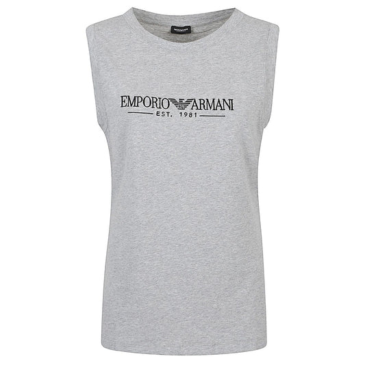Emporio Armani Top Grey Topwear