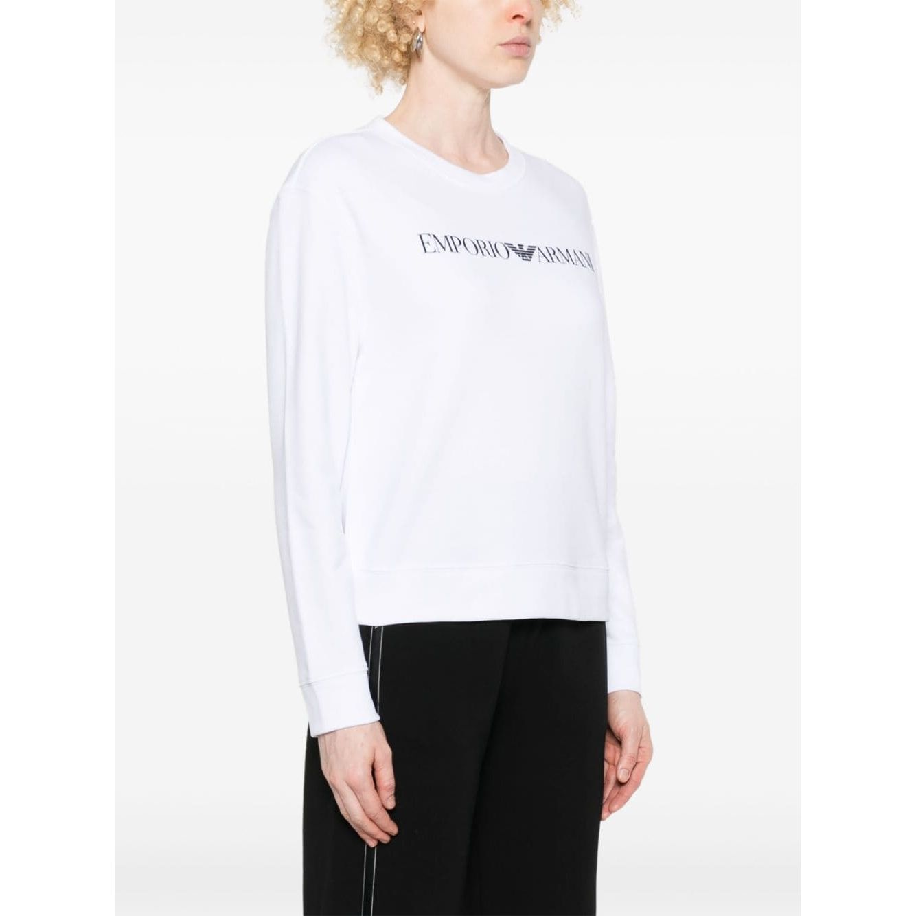 Emporio Armani logo-print organic-cotton Sweatshirt