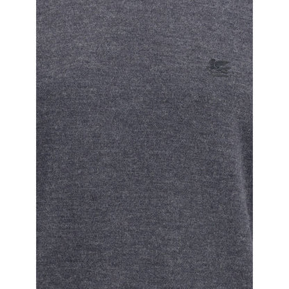 Etro Gray Wool Turtleneck