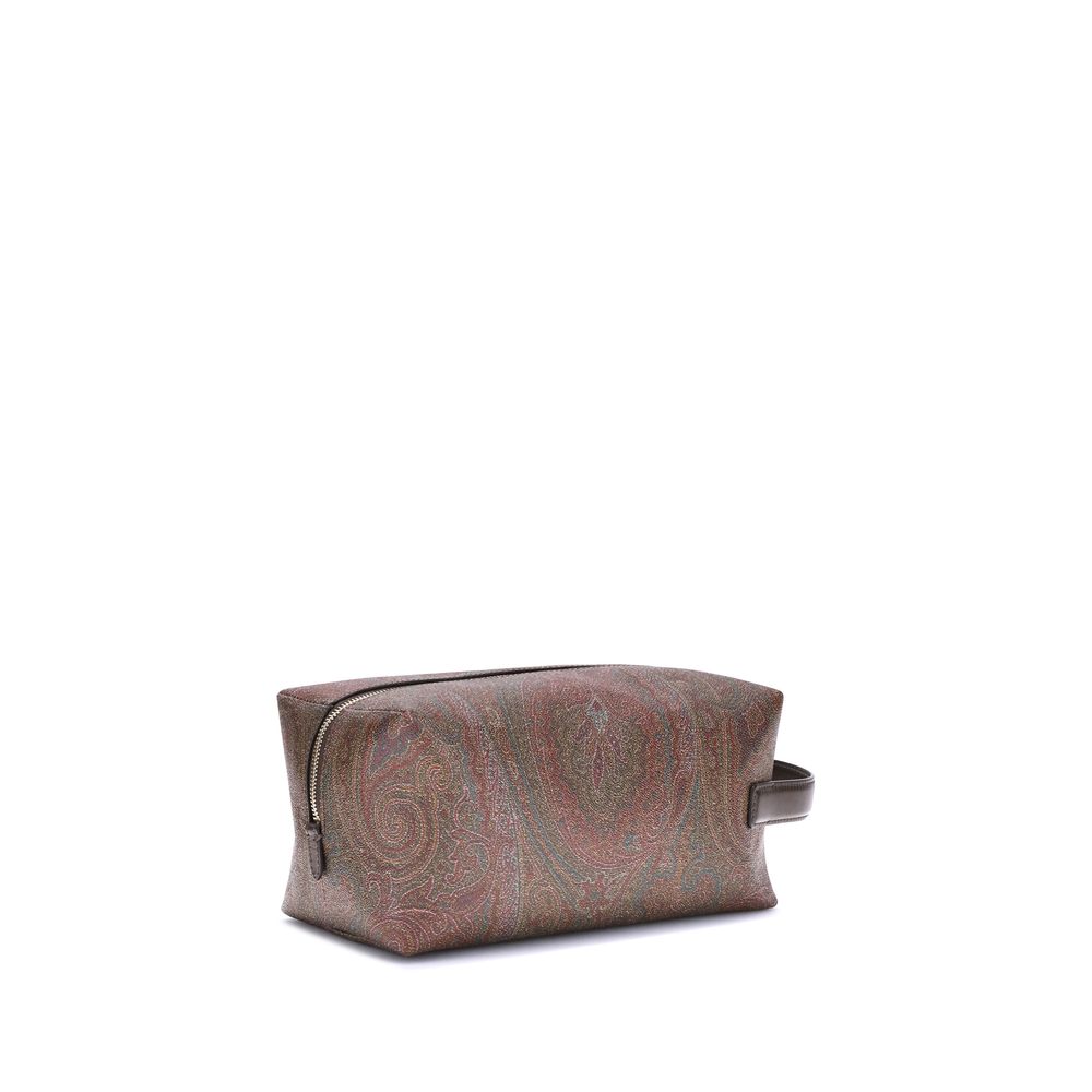 Front view with bag zipped and handles upright.