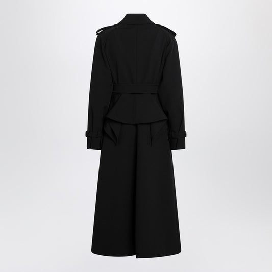 Max Mara Black long trench in sable FLAVIOWO/R_MAXM-004_102