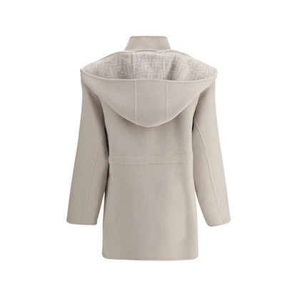 Fendi Cream Wool Coat