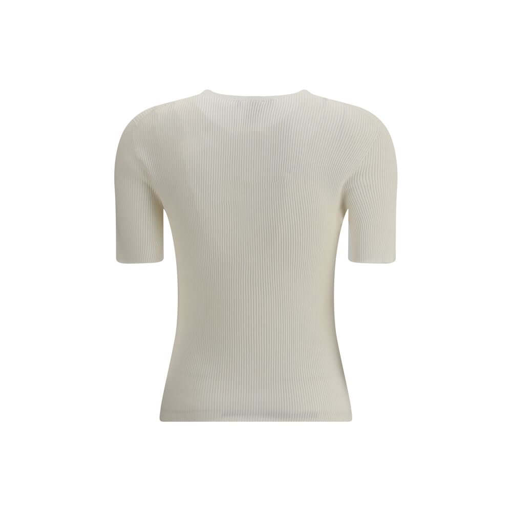 Fendi White Silk T-Shirt