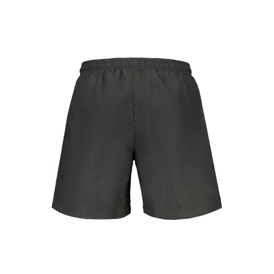 Fila Black Polyester Swimwear - Swimming Boxer with logo, elastic waist, inside slip, 2 pockets, black polyester shorts