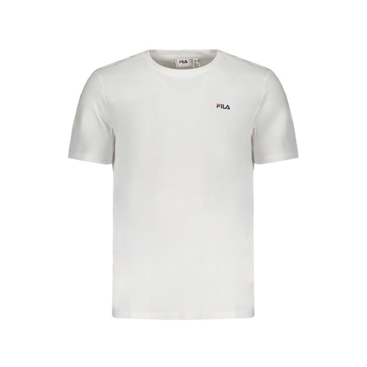 Fila White Cotton T-Shirt, short sleeve, crew neck, organic cotton, with logo, bi-pack in white/black.