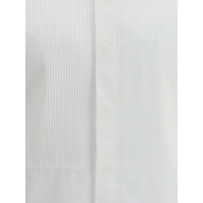 Finamore White Cotton Dress Shirt