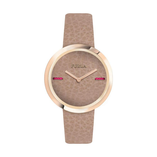 Furla Brown Leather Watch 1728,Brown,Furla,New with tags,Watches for Women - Watches,Women Furla FUR4251110502AC